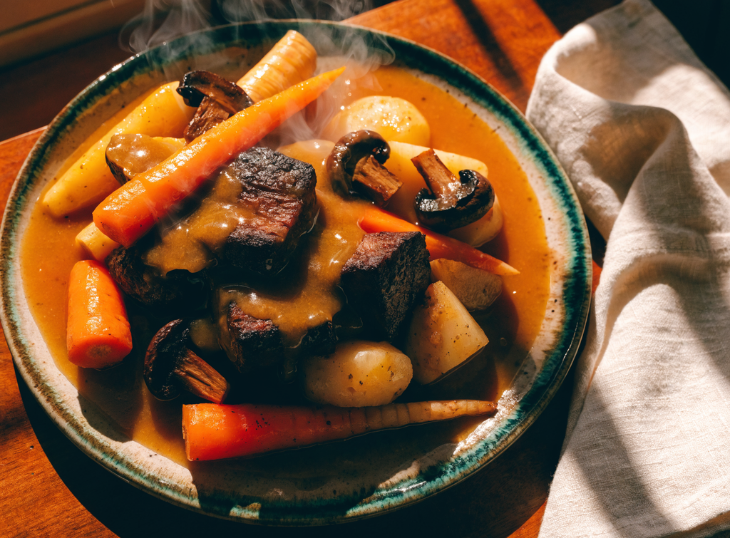 Vegan Sunday pot roast from Easy To Make 5 Star Vegan Recipes