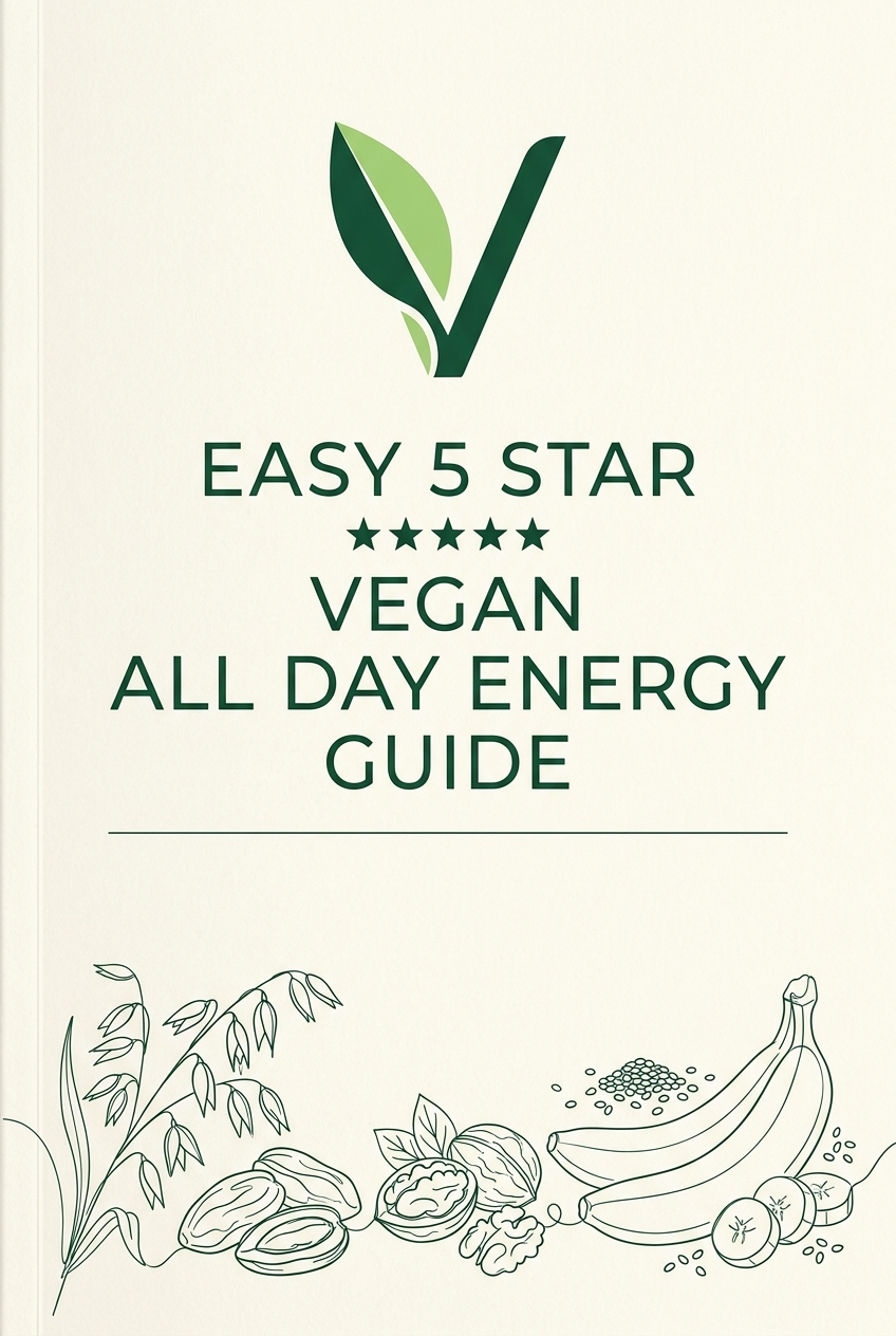Easy 5 Star Vegan All Day Energy Guide cover